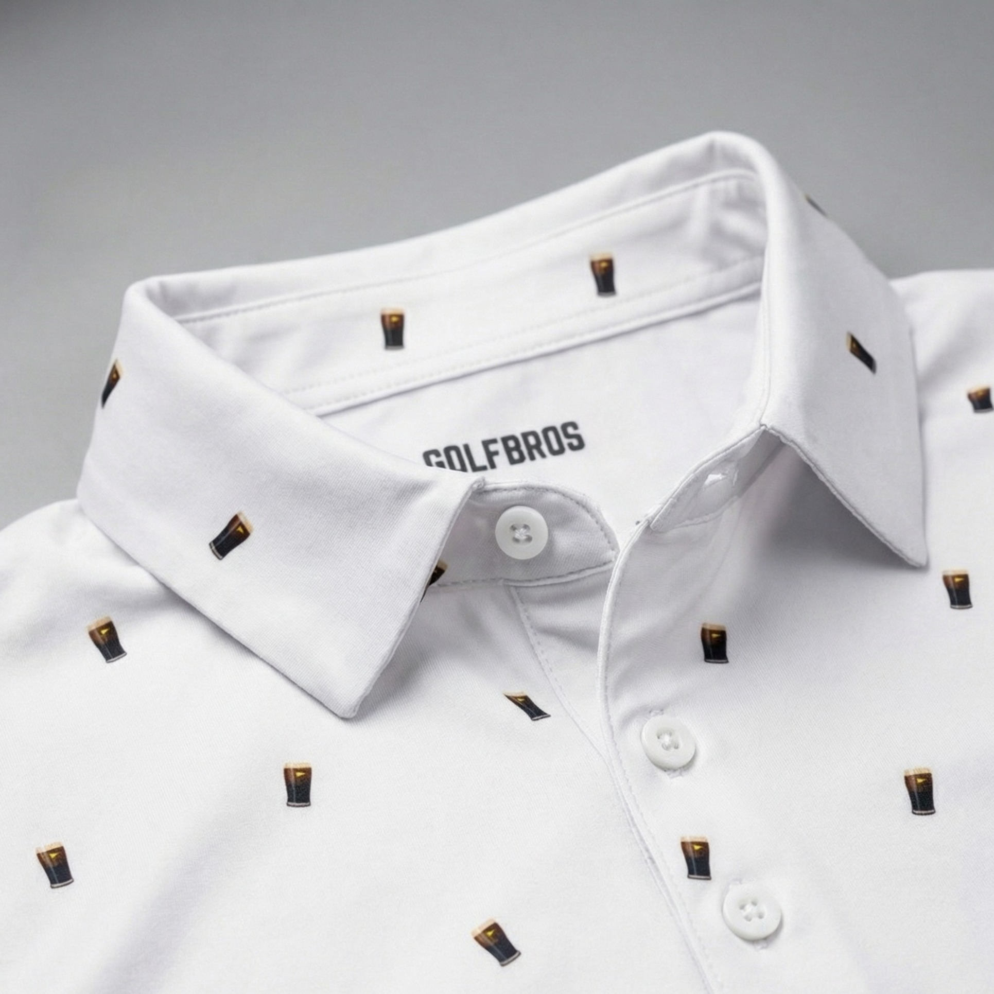 SPLIT THE G POLO - WEISS