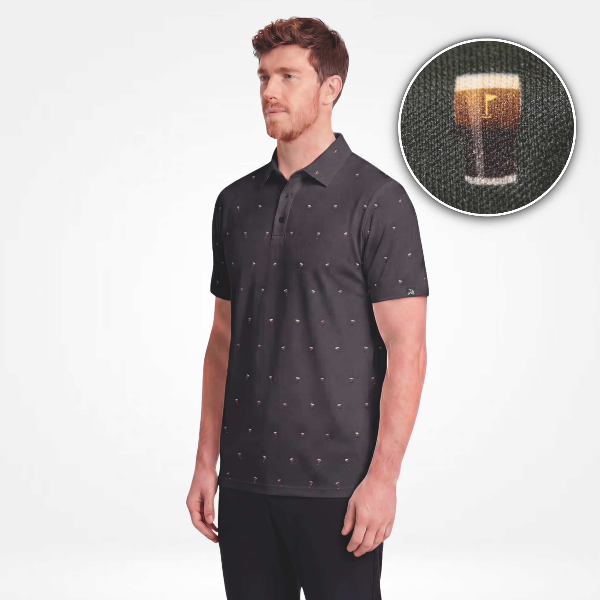 SPLIT THE G - CARBON GREY POLO