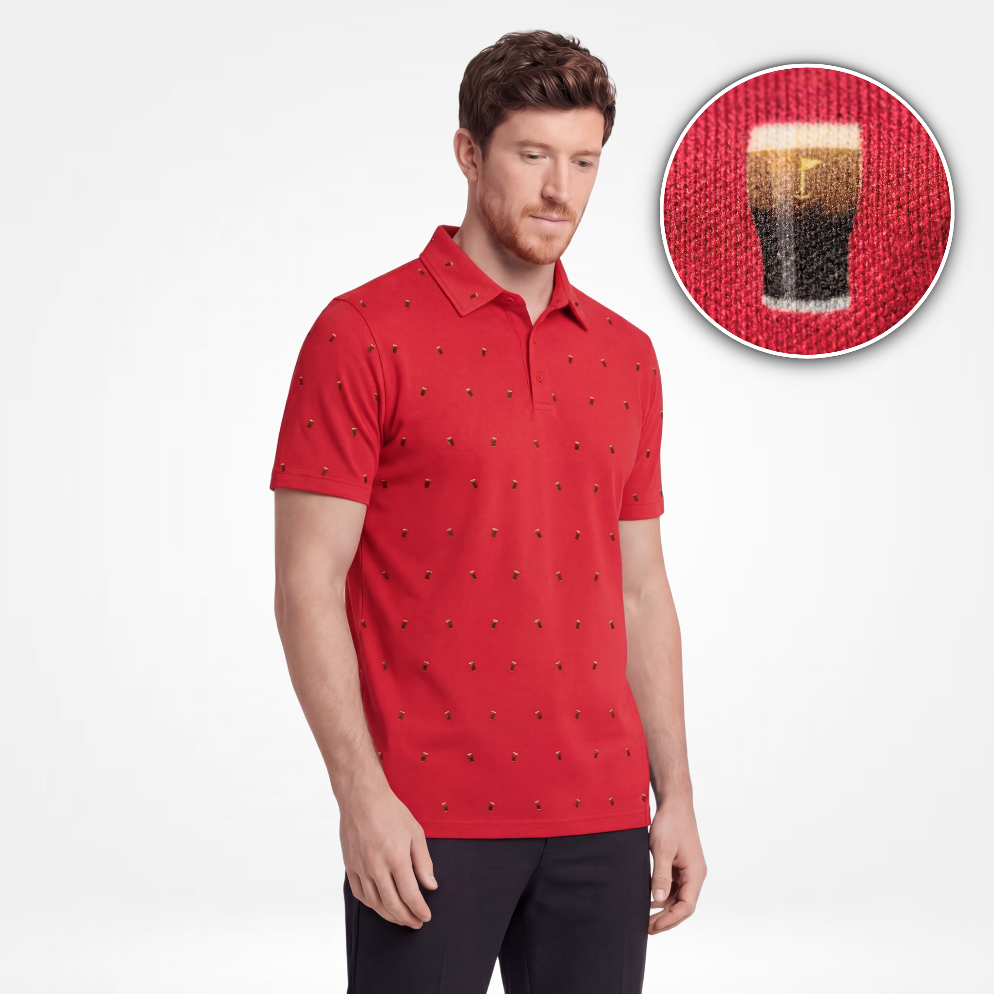 SPLIT THE G - RED POLO