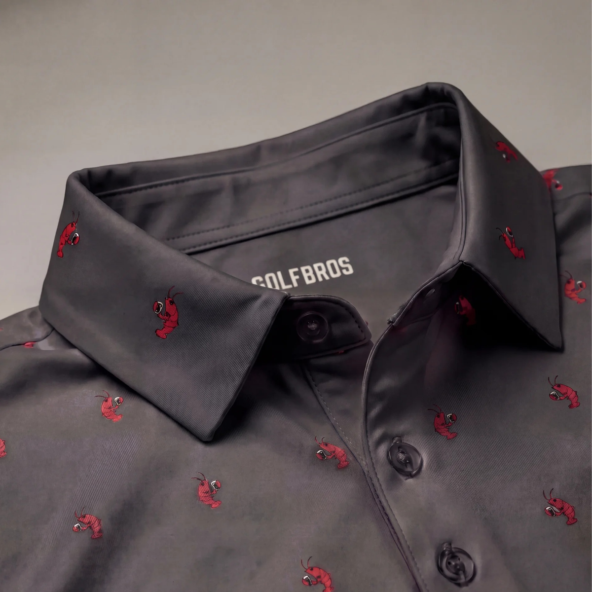 LUCKY LOBSTER POLO - CARBON GREY