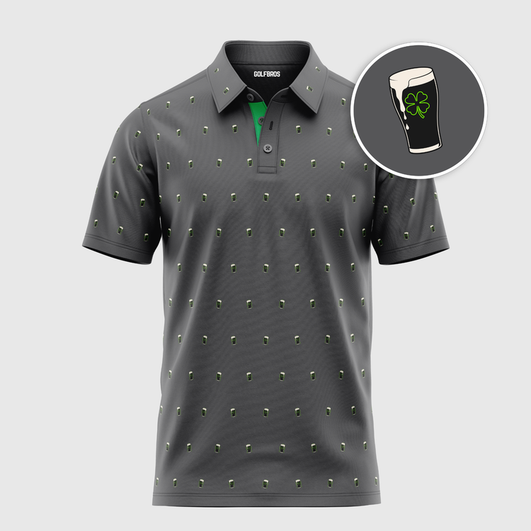 CREAMY CLOVER POLO - CARBON GREY
