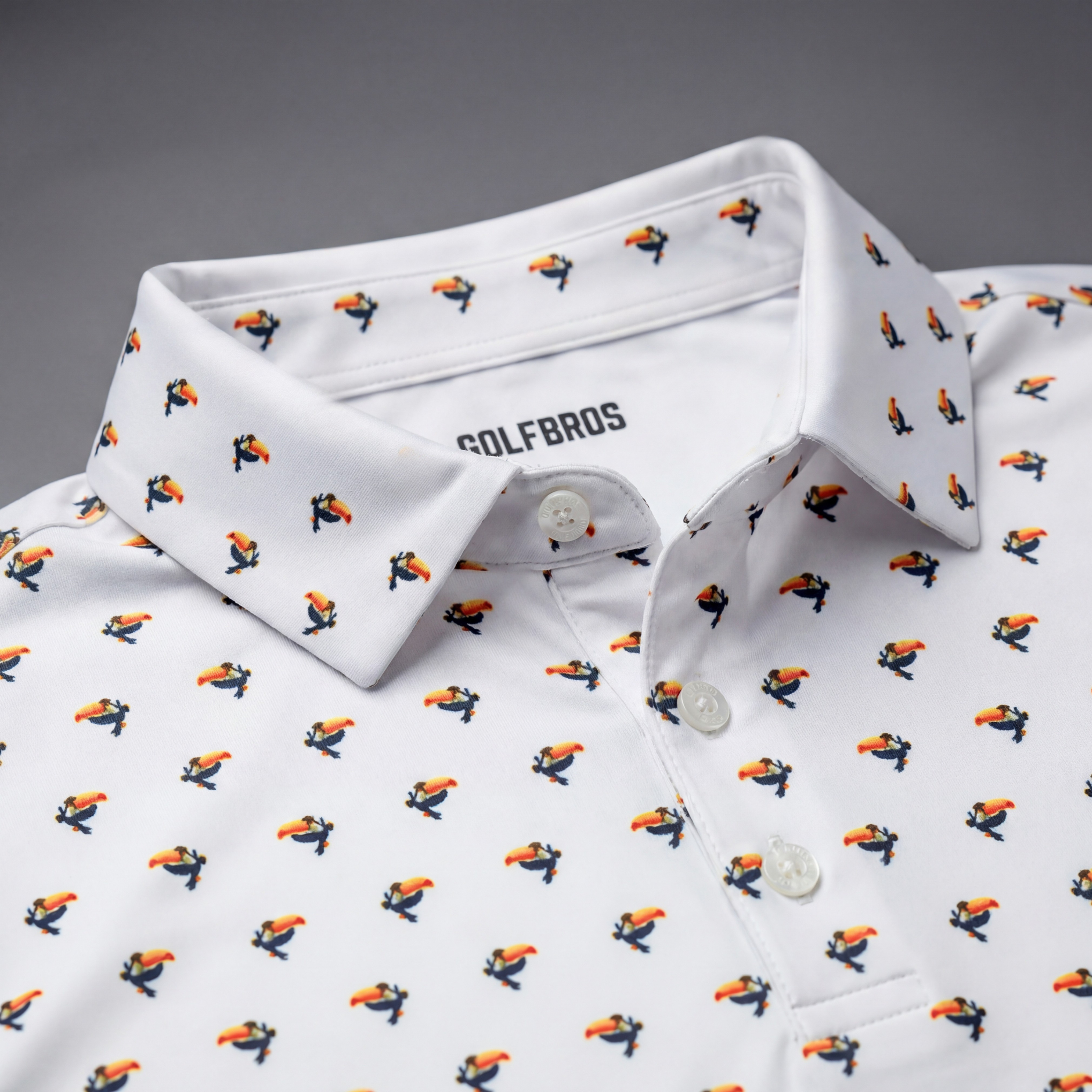 TIPSY TOUCAN - WHITE POLO
