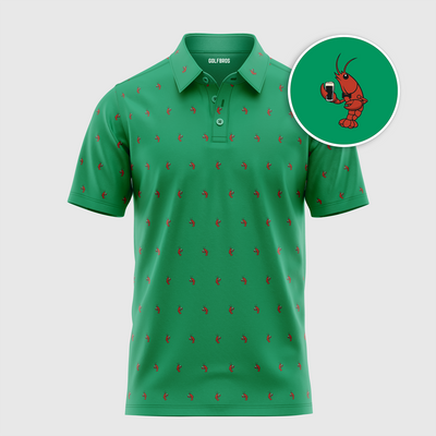 LUCKY LOBSTER POLO - IRISH GREEN