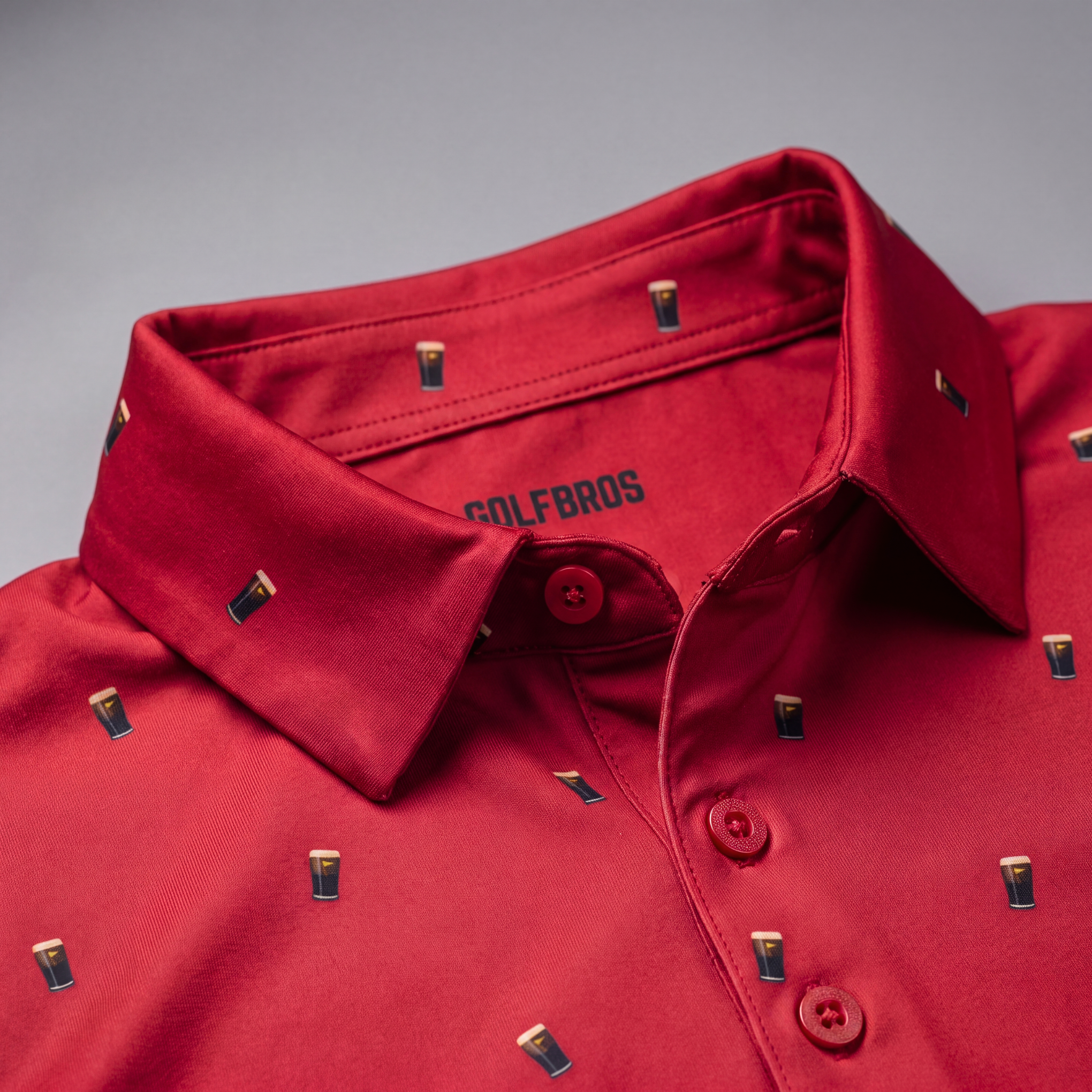 SPLIT THE G - RED WOMENS POLO