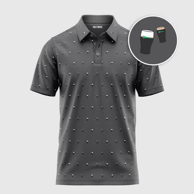 SPLIT THE TEE POLO - CARBON GREY