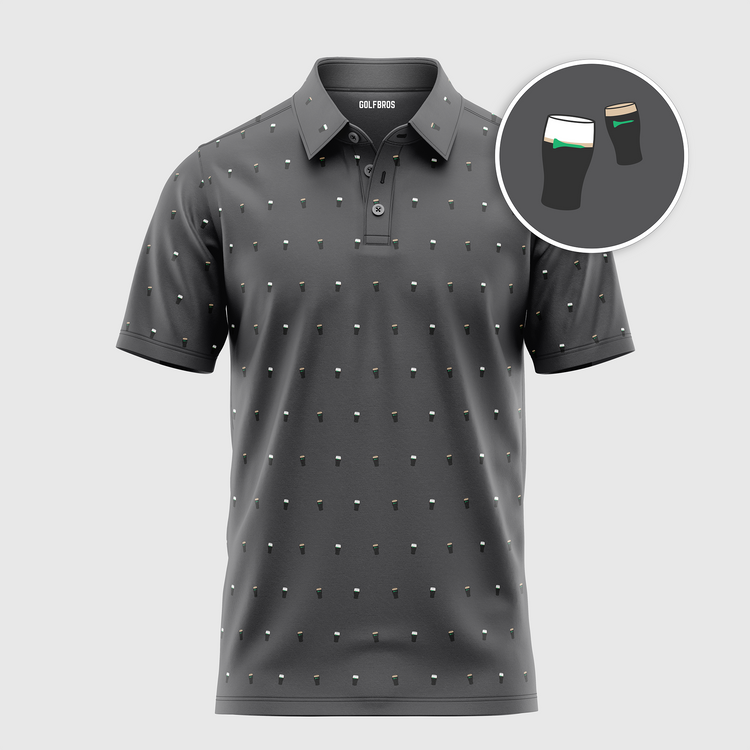 SPLIT THE TEE POLO - CARBON GREY
