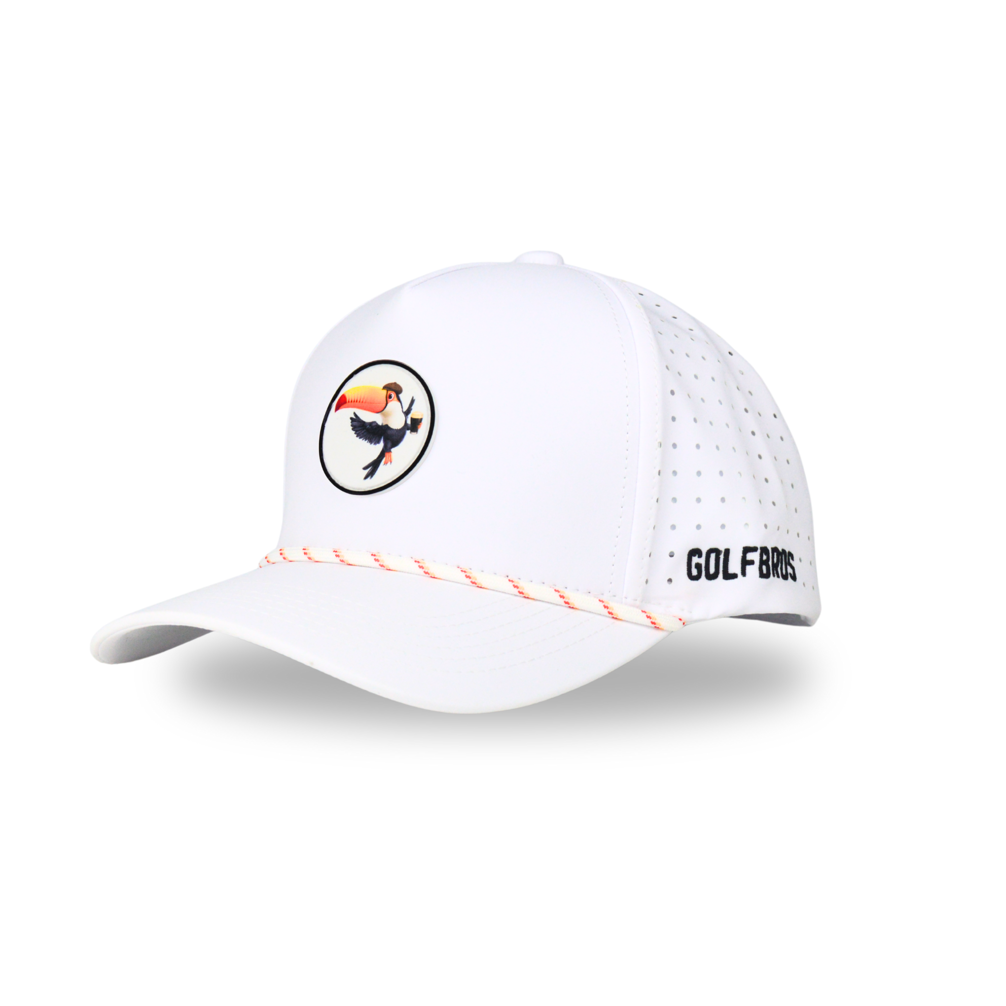 TIPSY TOUCAN ROPE CAP - WHITE