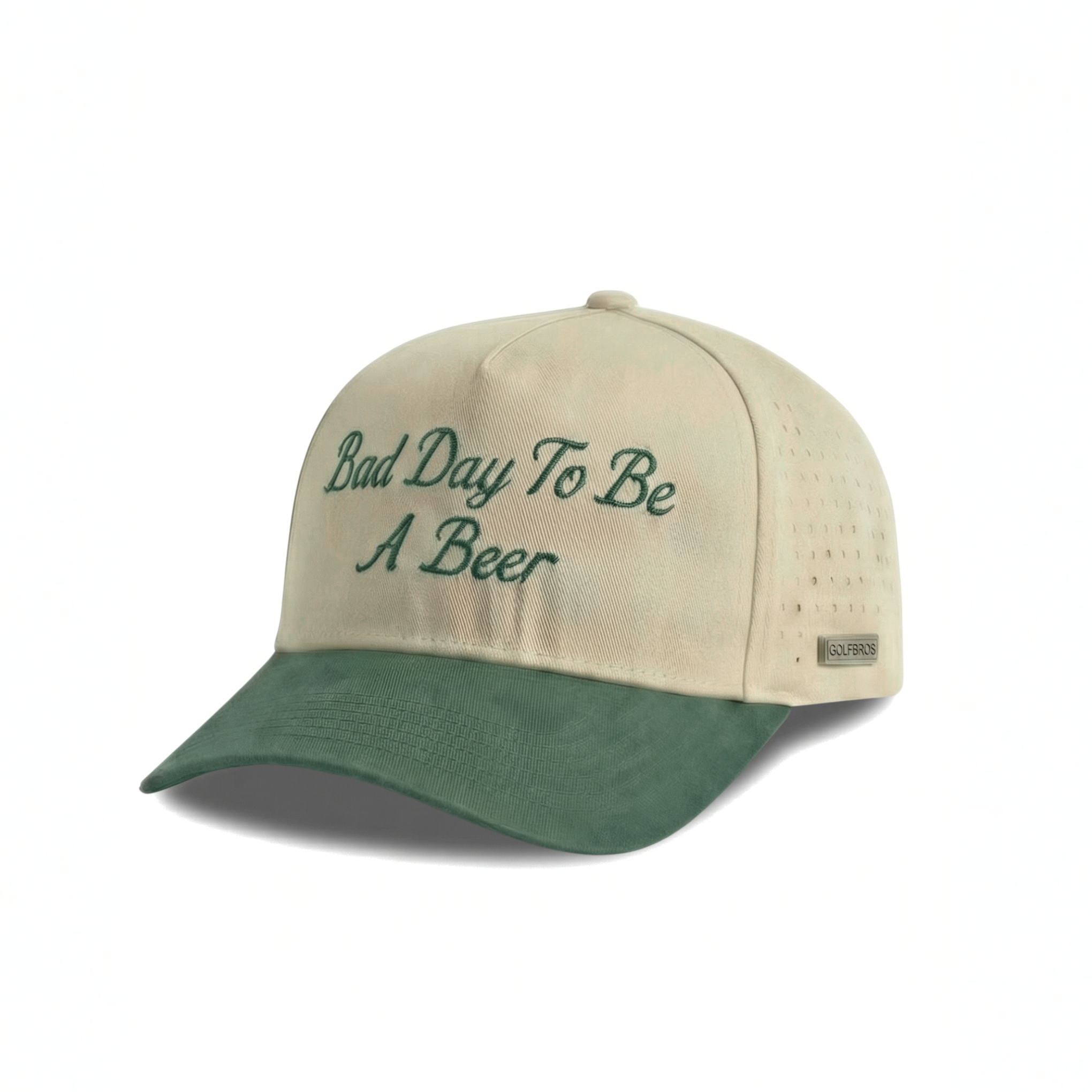 BAD DAY TO BE A BEER CAP - BEIGE/FOREST GREEN