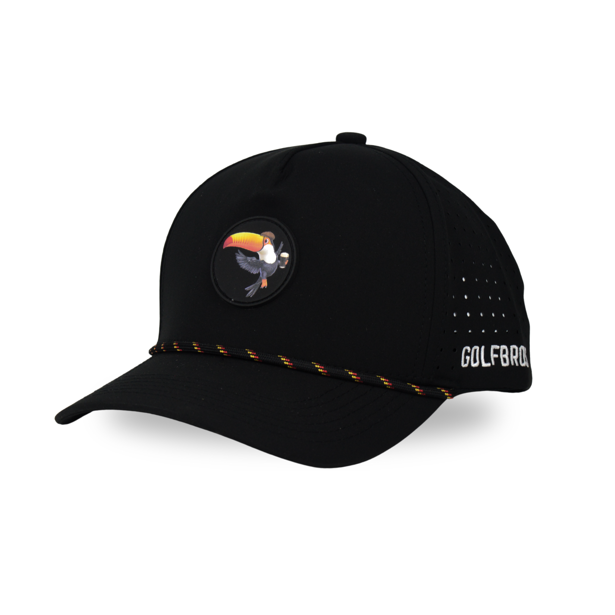 TIPSY TOUCAN ROPE CAP - BLACK