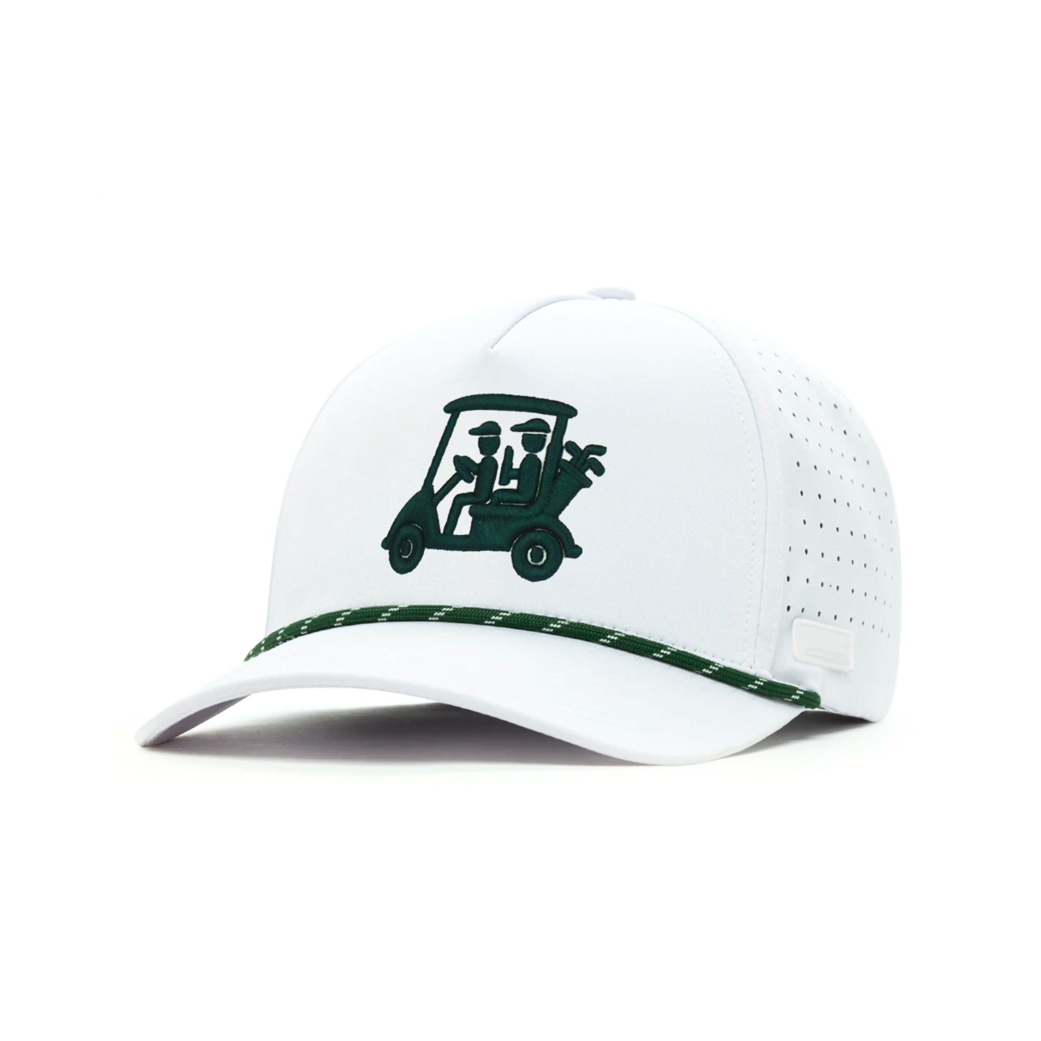 BUGGY ROPE CAP - WHITE/FOREST GREEN