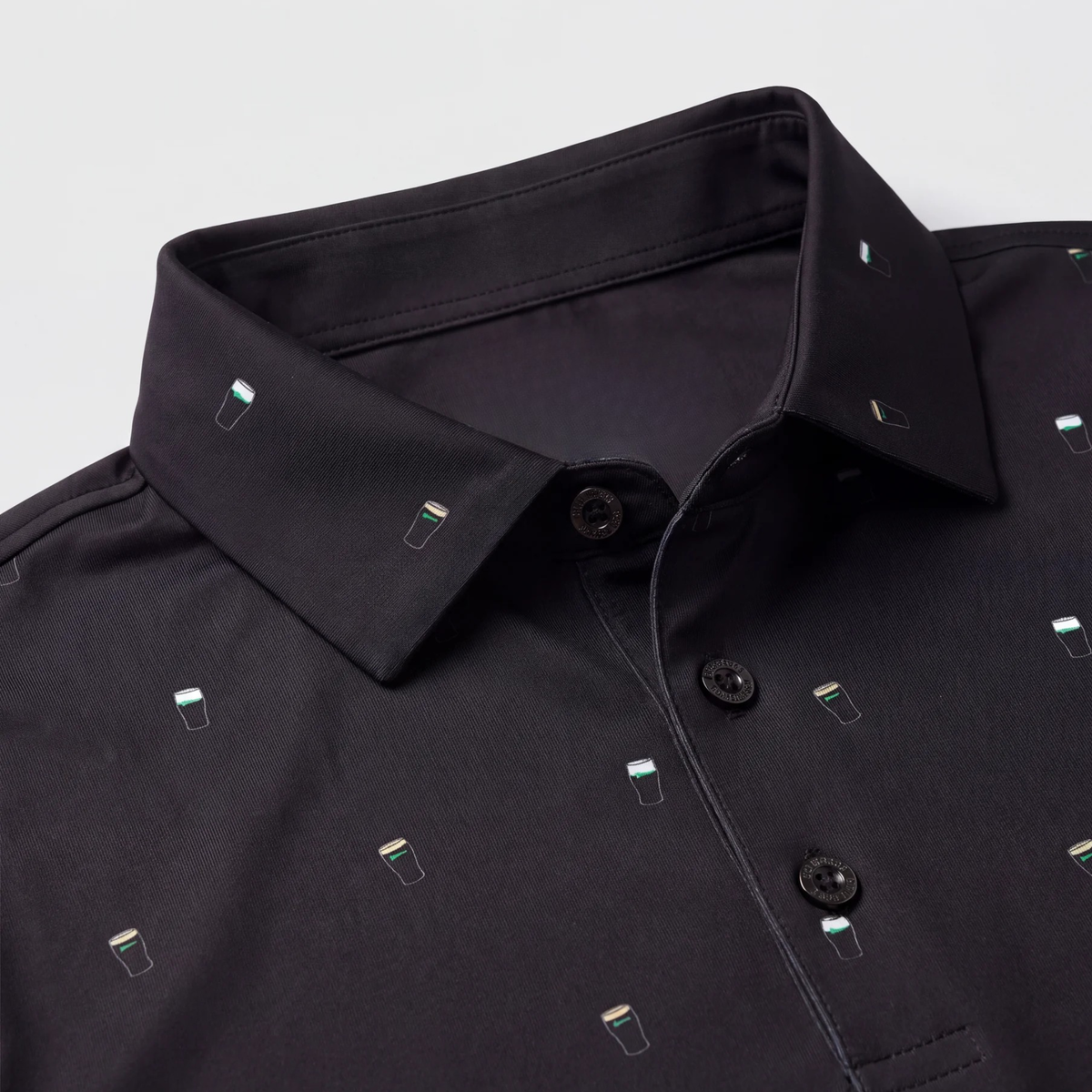 SPLIT THE TEE POLO - BLACK
