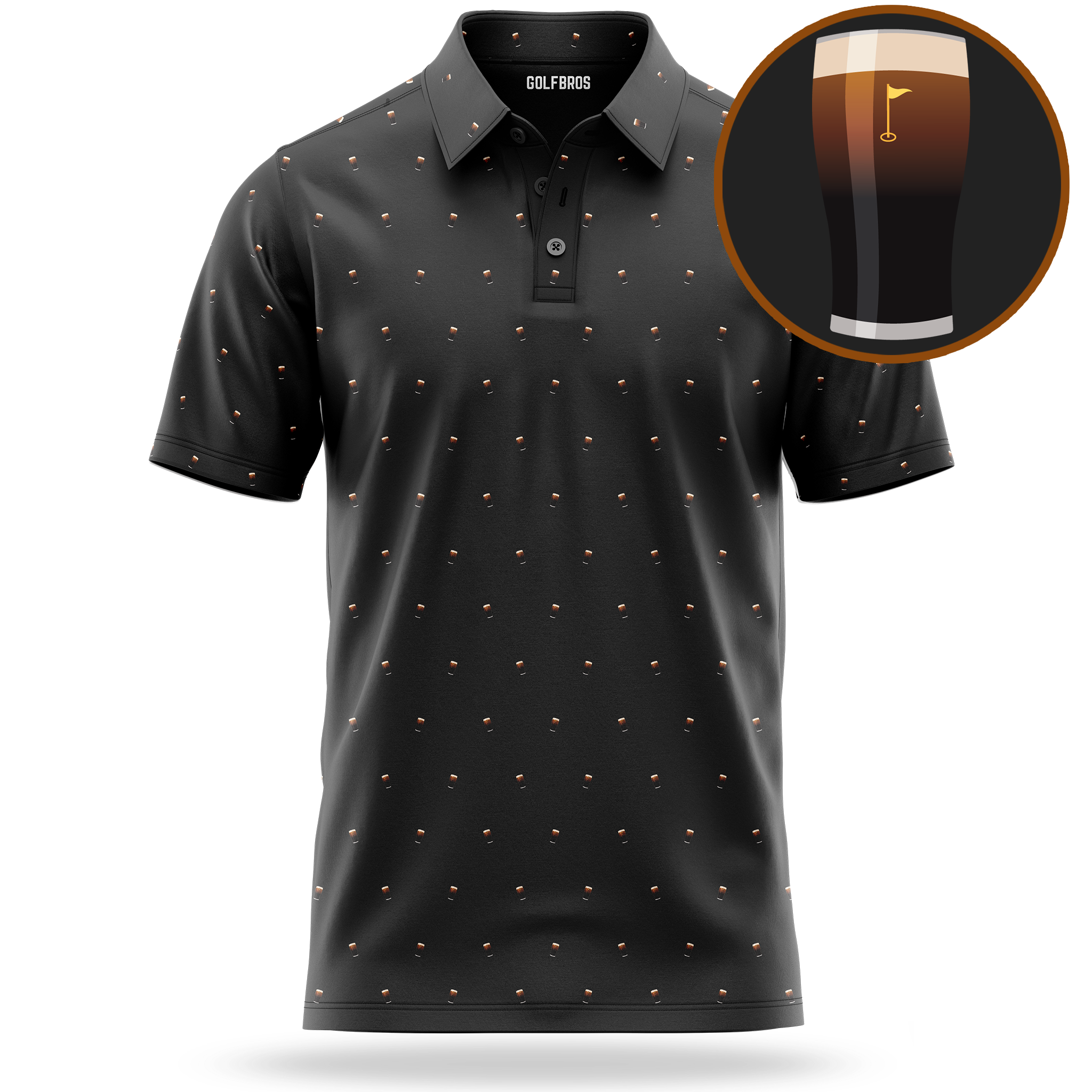 SPLIT THE G POLO - SCHWARZ