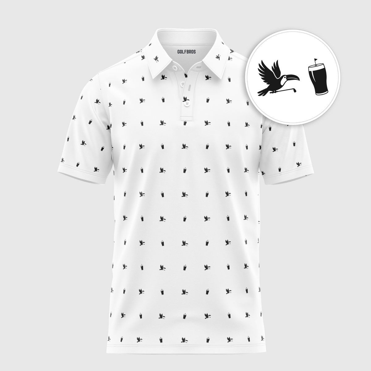 TOUCAN THIEF POLO - WHITE