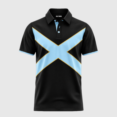 SCOTLAND RETRO 2007 AWAY POLO - BLACK