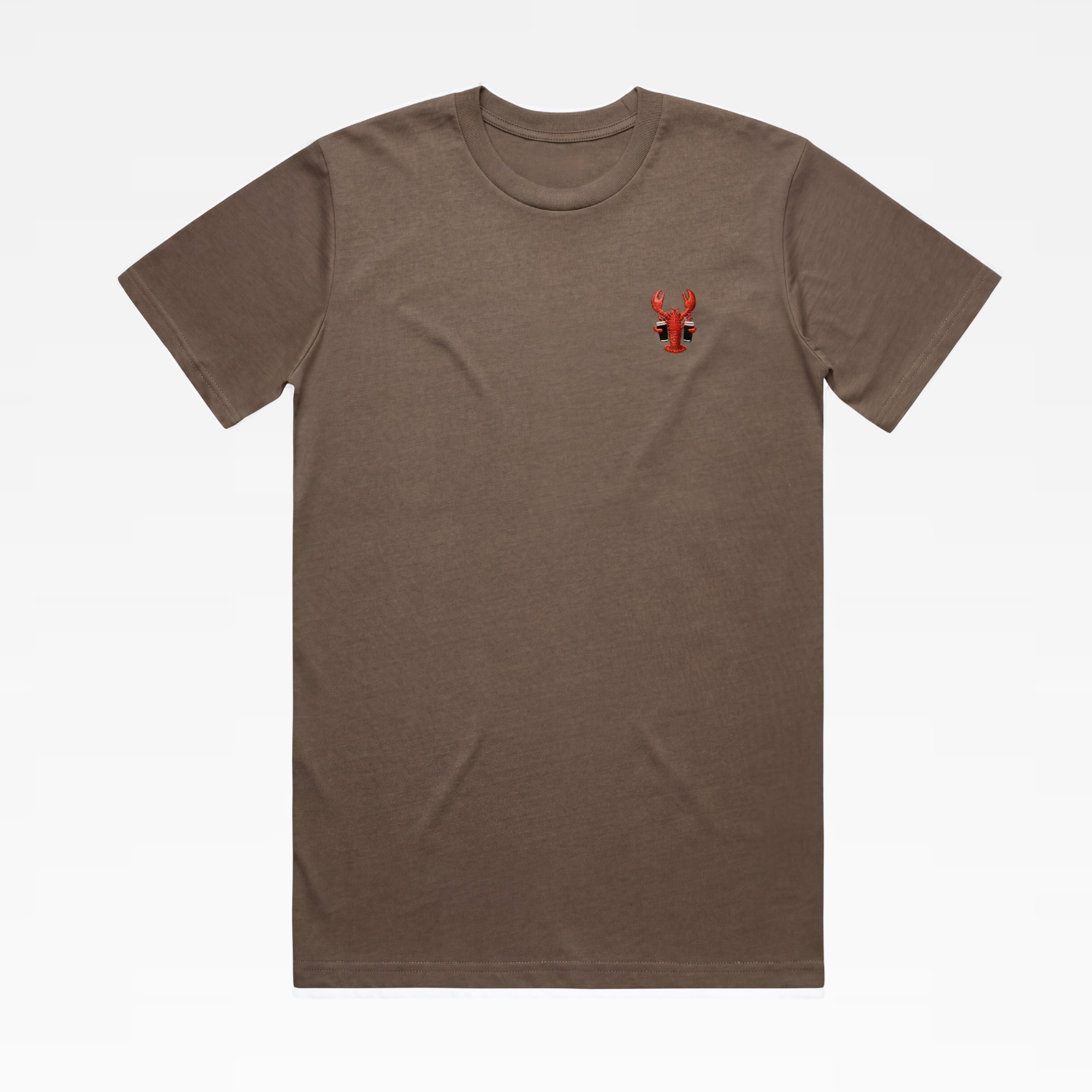 DOUBLE PARKED LOBSTER TEE - BROWN