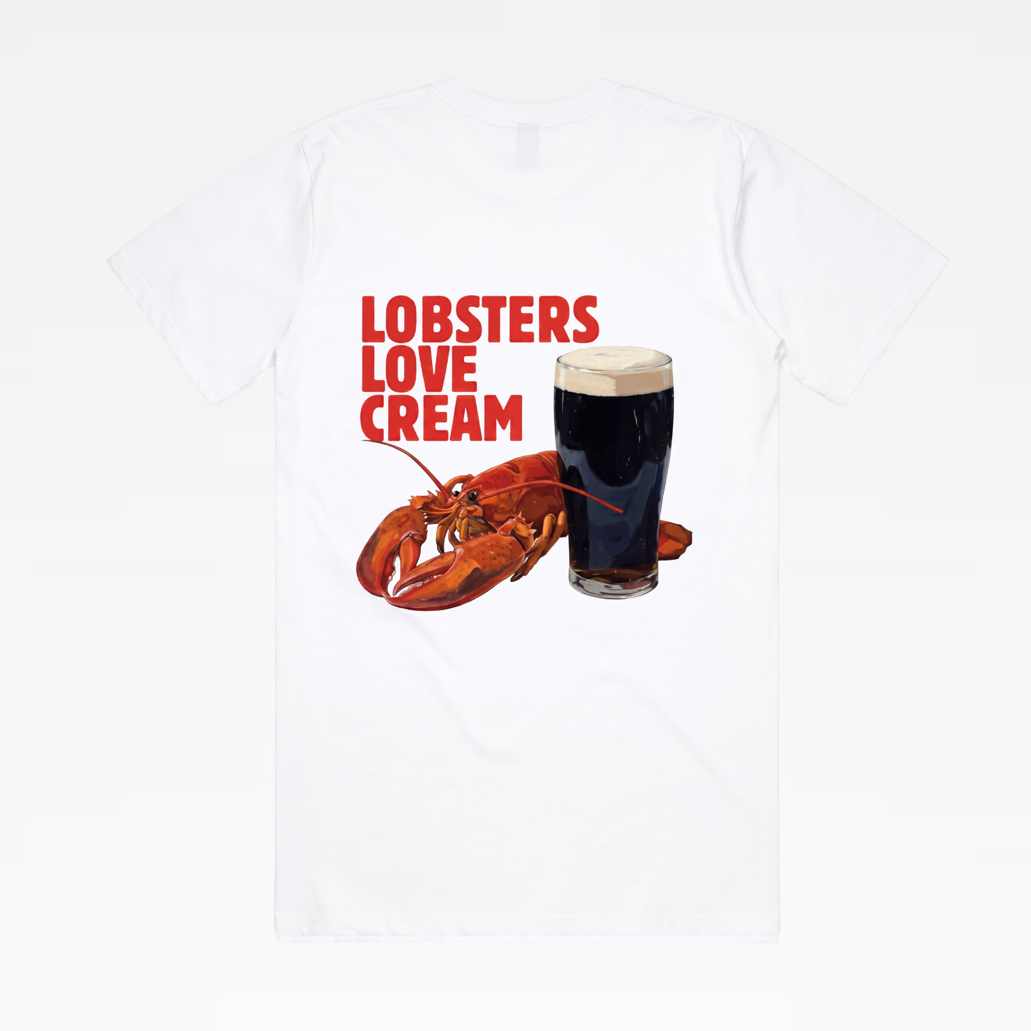 LOBSTERS LOVE CREAM TEE - WHITE