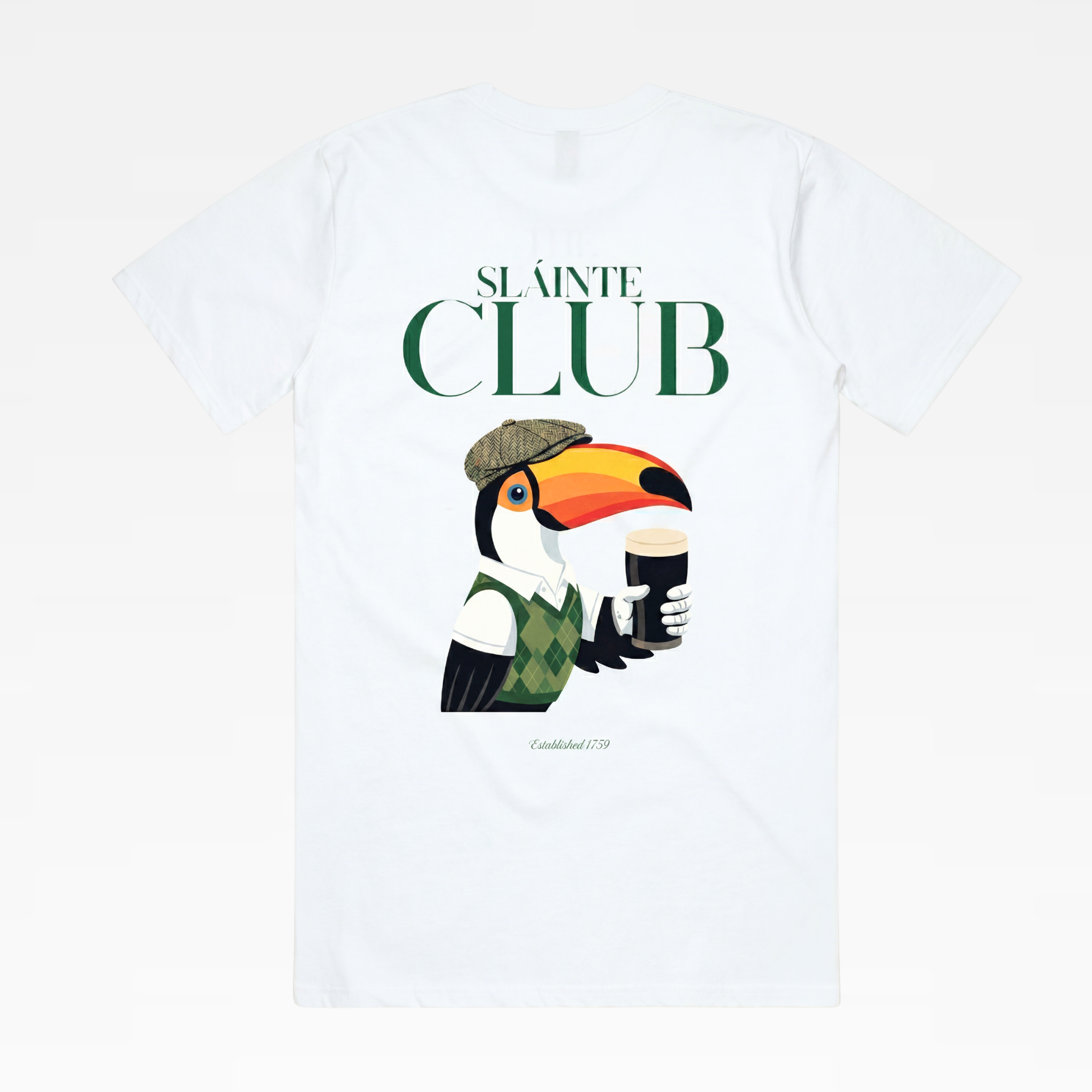 SLÁINTE CLUB TOUCAN TEE - WHITE