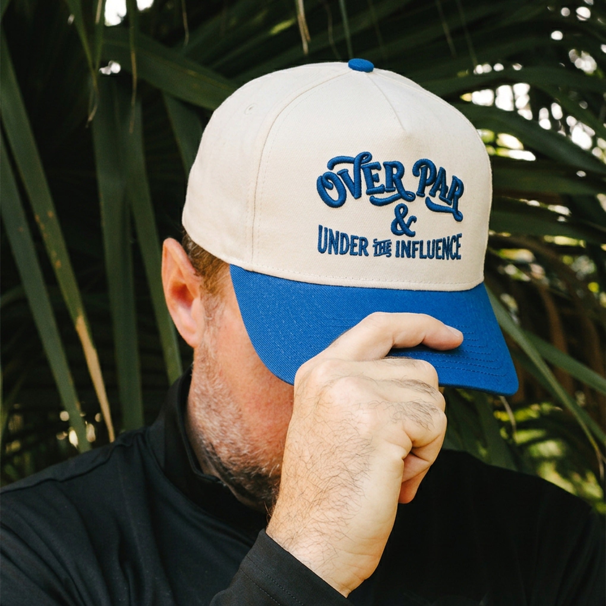 Over Par & Under The Influence Cap - Natural/Blue