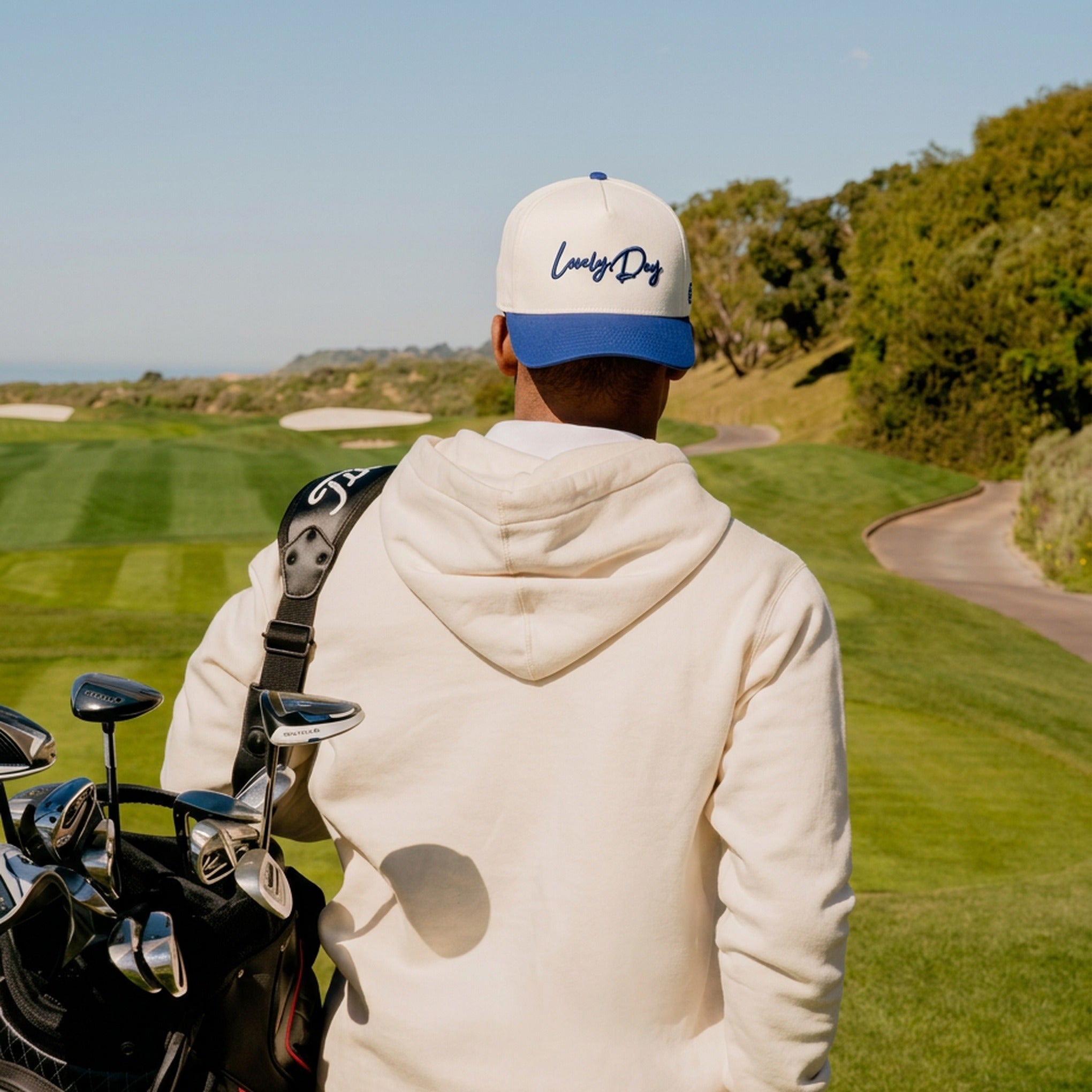Lovely Day Cap - Natural/Blue