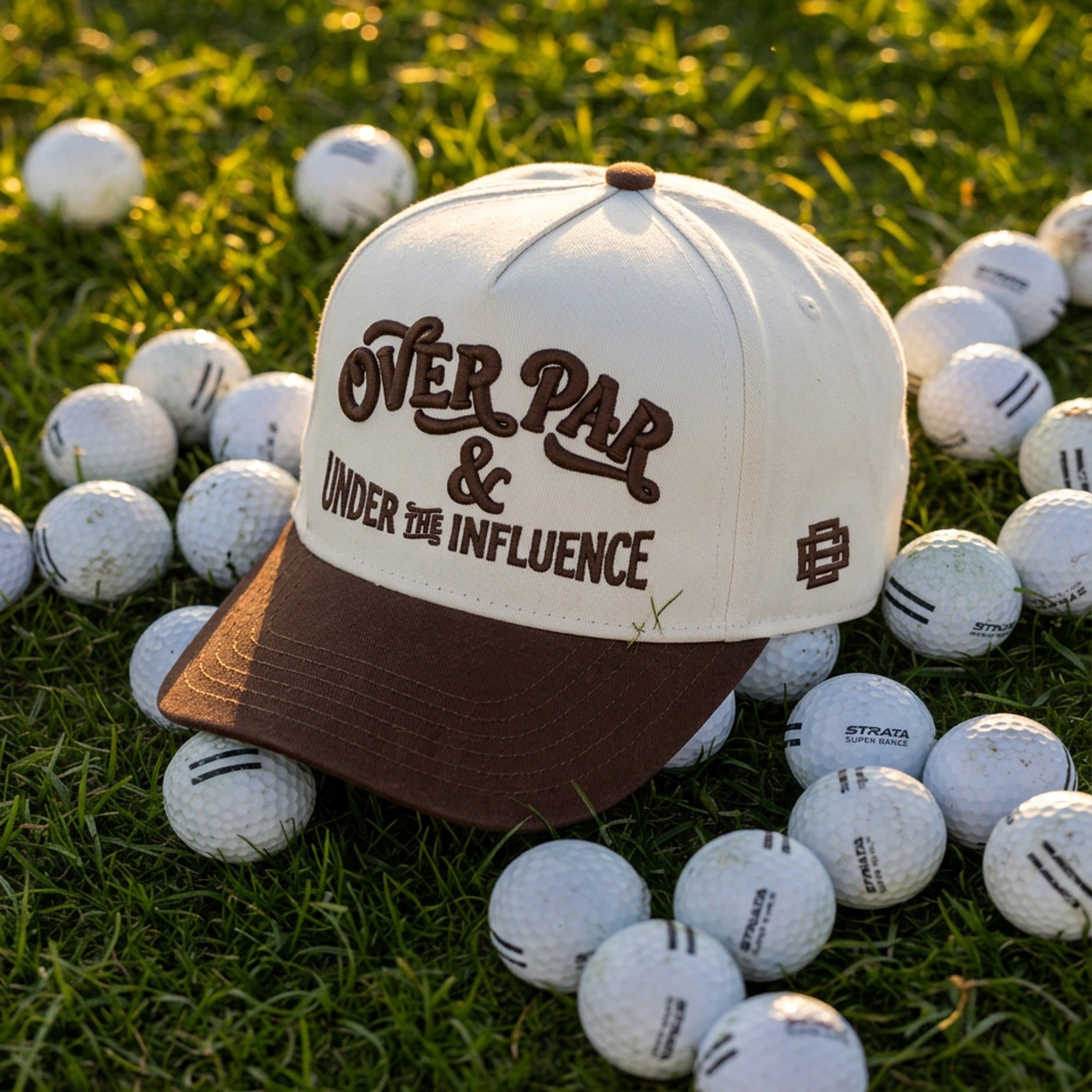 Over Par & Under The Influence Cap - Natural/Brown